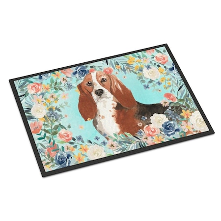 Carolines Treasures 24 x 36 in. Basset Hound Indoor or Outdoor Mat CK3437JMAT